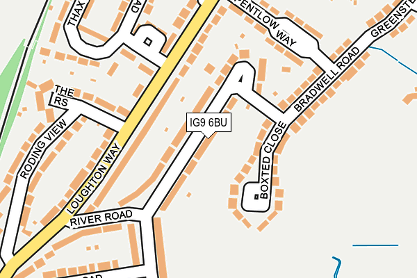 IG9 6BU map - OS OpenMap – Local (Ordnance Survey)