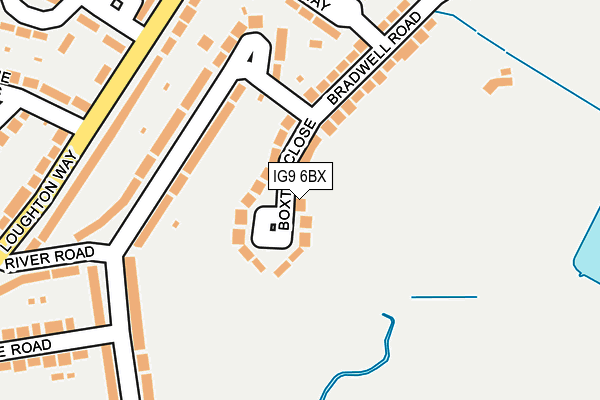 IG9 6BX map - OS OpenMap – Local (Ordnance Survey)