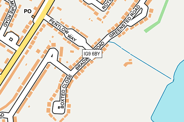 IG9 6BY map - OS OpenMap – Local (Ordnance Survey)