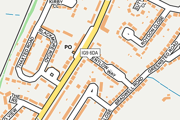 IG9 6DA map - OS OpenMap – Local (Ordnance Survey)
