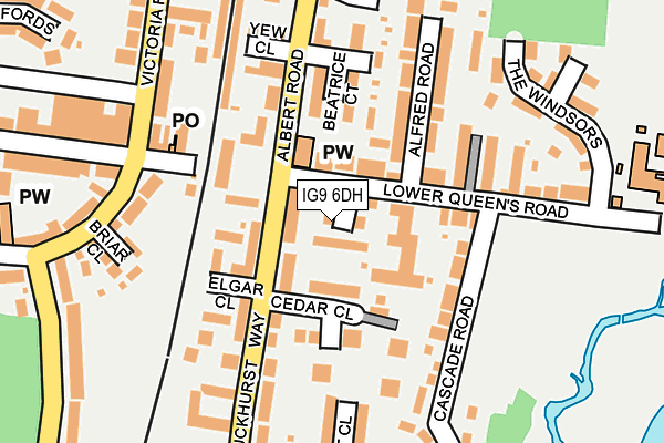 IG9 6DH map - OS OpenMap – Local (Ordnance Survey)