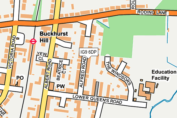 IG9 6DP map - OS OpenMap – Local (Ordnance Survey)