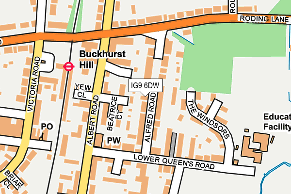IG9 6DW map - OS OpenMap – Local (Ordnance Survey)