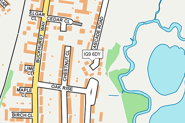 IG9 6DY map - OS OpenMap – Local (Ordnance Survey)