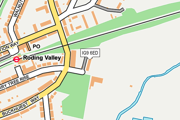 IG9 6ED map - OS OpenMap – Local (Ordnance Survey)