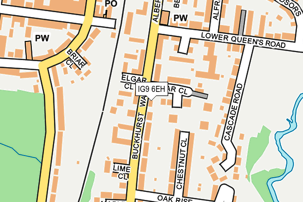 IG9 6EH map - OS OpenMap – Local (Ordnance Survey)
