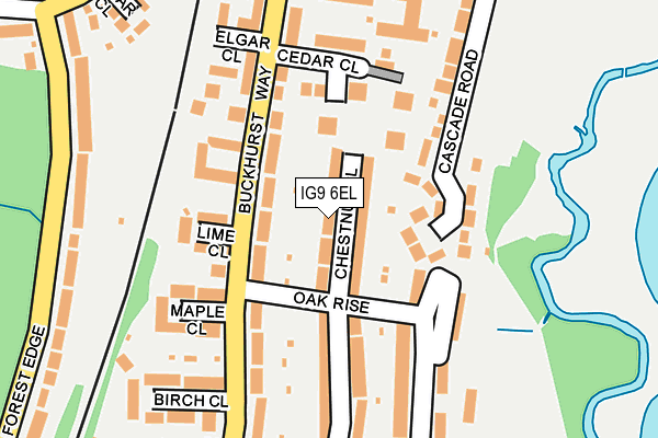 IG9 6EL map - OS OpenMap – Local (Ordnance Survey)