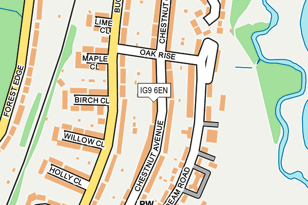 IG9 6EN map - OS OpenMap – Local (Ordnance Survey)
