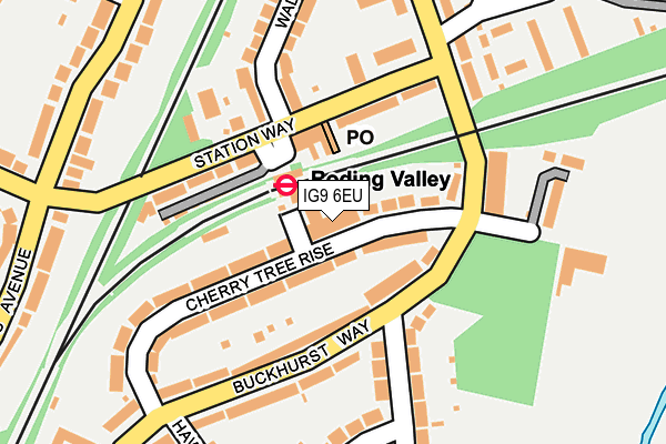 IG9 6EU map - OS OpenMap – Local (Ordnance Survey)