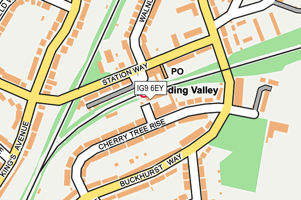 IG9 6EY map - OS OpenMap – Local (Ordnance Survey)