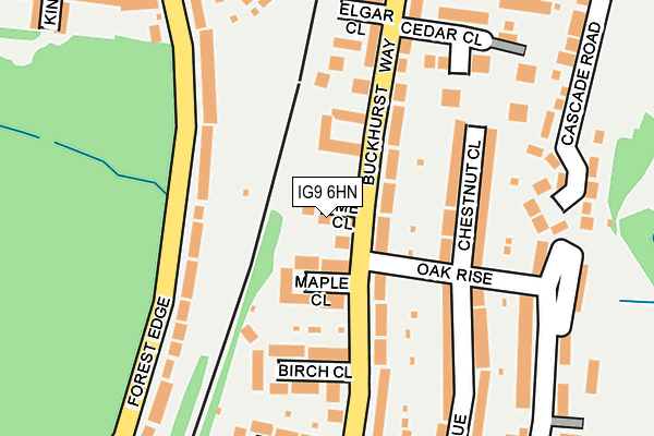 IG9 6HN map - OS OpenMap – Local (Ordnance Survey)