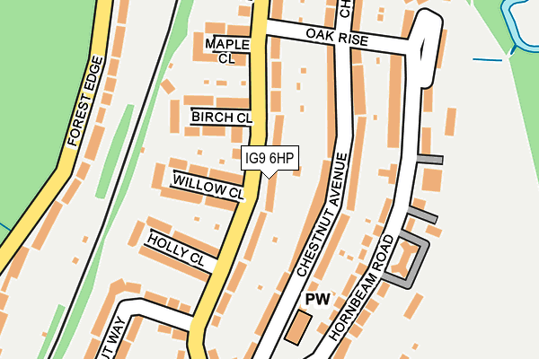 IG9 6HP map - OS OpenMap – Local (Ordnance Survey)