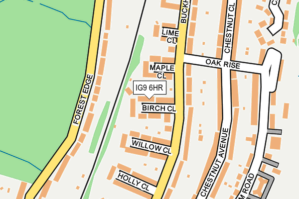 IG9 6HR map - OS OpenMap – Local (Ordnance Survey)