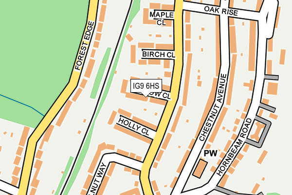 IG9 6HS map - OS OpenMap – Local (Ordnance Survey)