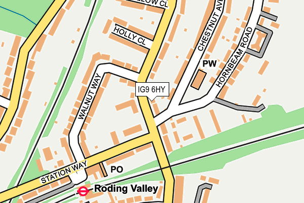 IG9 6HY map - OS OpenMap – Local (Ordnance Survey)