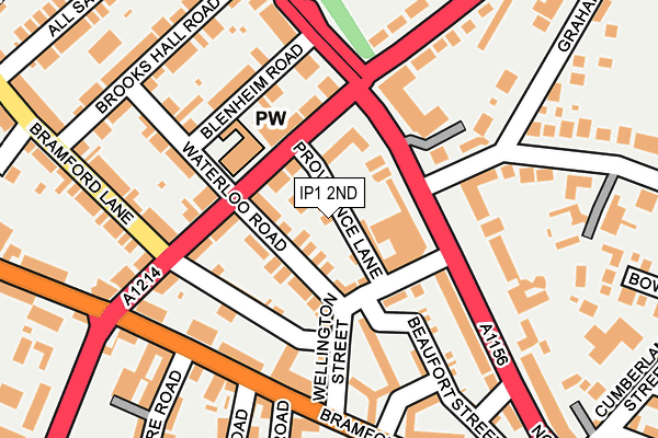 IP1 2ND map - OS OpenMap – Local (Ordnance Survey)