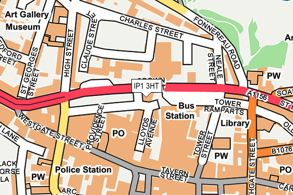 IP1 3HT map - OS OpenMap – Local (Ordnance Survey)