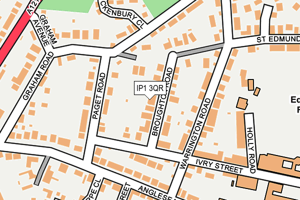 IP1 3QR map - OS OpenMap – Local (Ordnance Survey)