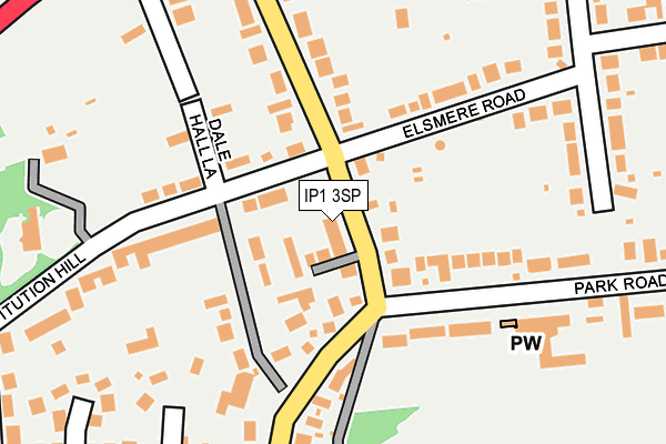 IP1 3SP map - OS OpenMap – Local (Ordnance Survey)