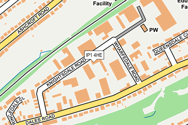 IP1 4HE map - OS OpenMap – Local (Ordnance Survey)