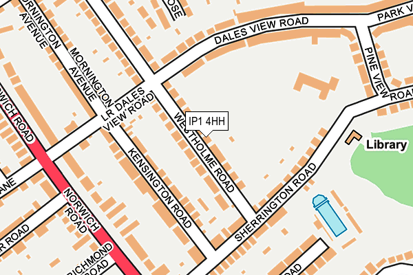 IP1 4HH map - OS OpenMap – Local (Ordnance Survey)