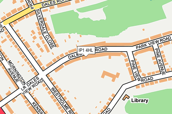 IP1 4HL map - OS OpenMap – Local (Ordnance Survey)