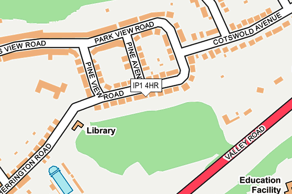 IP1 4HR map - OS OpenMap – Local (Ordnance Survey)