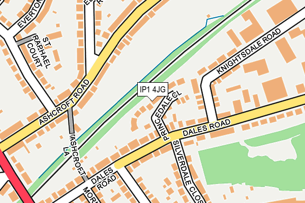 IP1 4JG map - OS OpenMap – Local (Ordnance Survey)