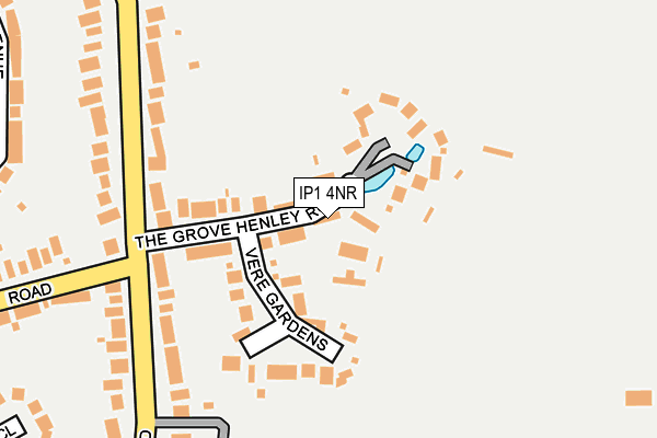 IP1 4NR map - OS OpenMap – Local (Ordnance Survey)