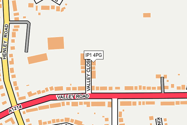 IP1 4PG map - OS OpenMap – Local (Ordnance Survey)