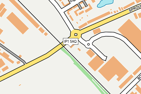 IP1 5AQ map - OS OpenMap – Local (Ordnance Survey)