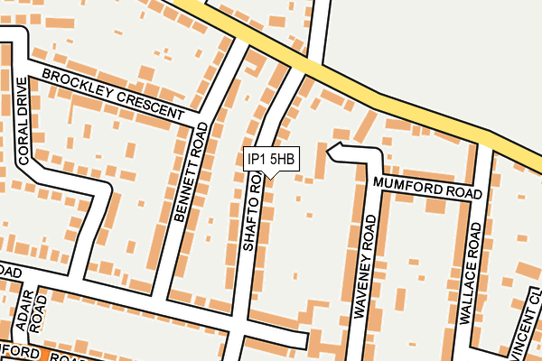 IP1 5HB map - OS OpenMap – Local (Ordnance Survey)