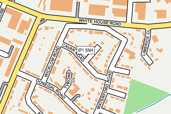 IP1 5NH map - OS OpenMap – Local (Ordnance Survey)