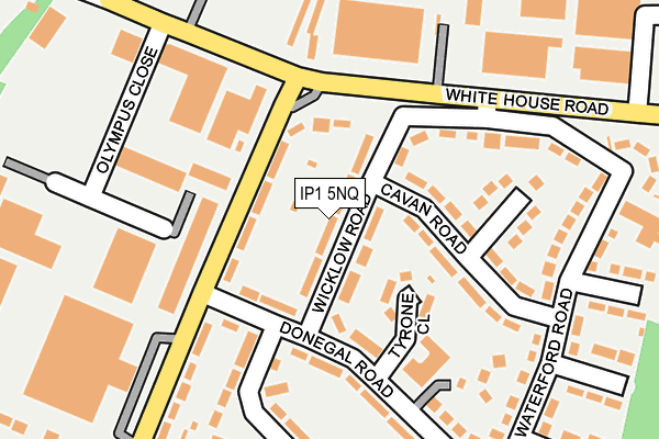 IP1 5NQ map - OS OpenMap – Local (Ordnance Survey)