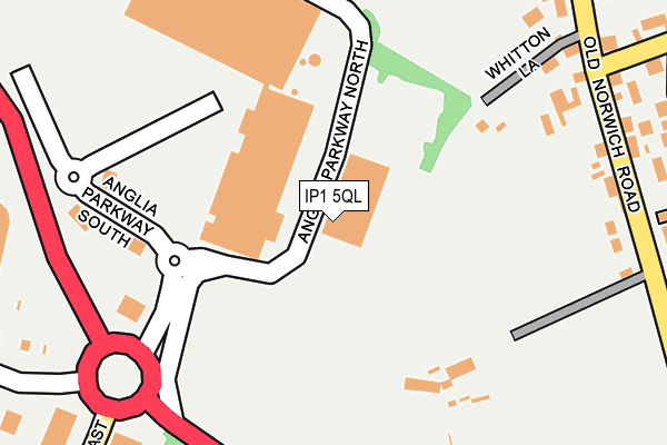 IP1 5QL map - OS OpenMap – Local (Ordnance Survey)