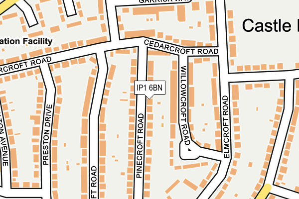 IP1 6BN map - OS OpenMap – Local (Ordnance Survey)
