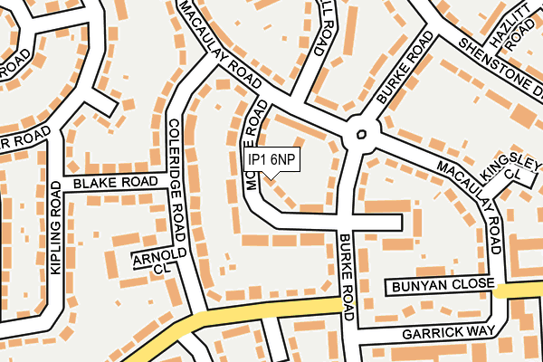 IP1 6NP map - OS OpenMap – Local (Ordnance Survey)