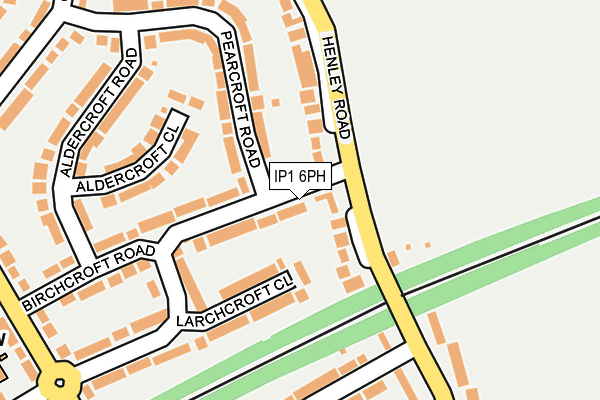 IP1 6PH map - OS OpenMap – Local (Ordnance Survey)