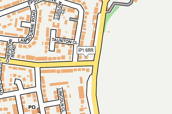 IP1 6RR map - OS OpenMap – Local (Ordnance Survey)