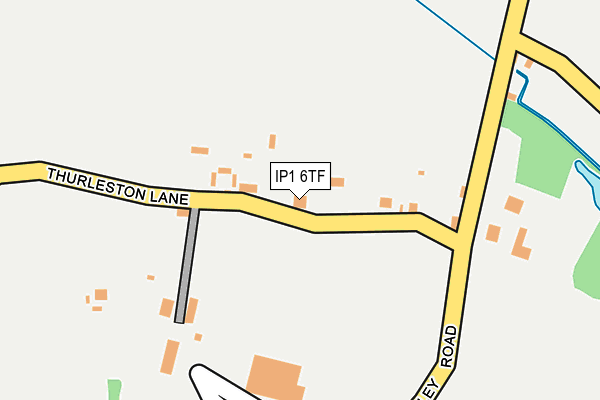 IP1 6TF map - OS OpenMap – Local (Ordnance Survey)
