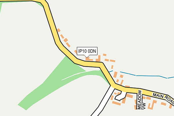 IP10 0DN map - OS OpenMap – Local (Ordnance Survey)