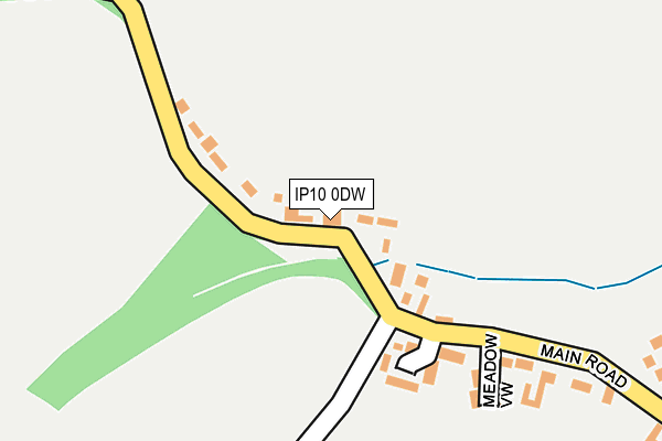 IP10 0DW map - OS OpenMap – Local (Ordnance Survey)