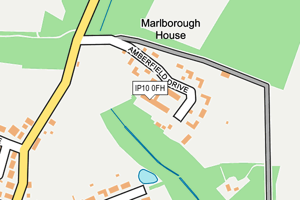 IP10 0FH map - OS OpenMap – Local (Ordnance Survey)