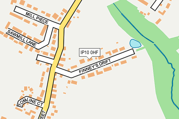 IP10 0HF map - OS OpenMap – Local (Ordnance Survey)