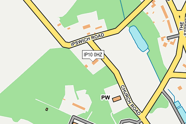 IP10 0HZ map - OS OpenMap – Local (Ordnance Survey)
