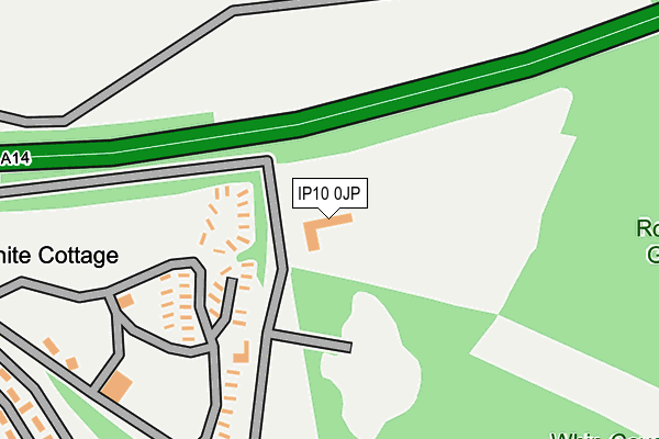 IP10 0JP map - OS OpenMap – Local (Ordnance Survey)