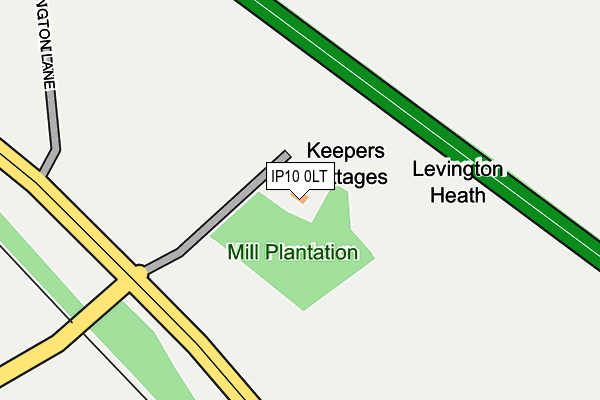 IP10 0LT map - OS OpenMap – Local (Ordnance Survey)