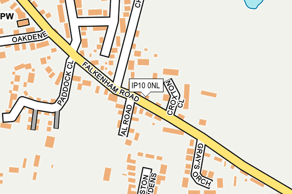 IP10 0NL map - OS OpenMap – Local (Ordnance Survey)