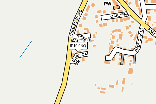 IP10 0NQ map - OS OpenMap – Local (Ordnance Survey)