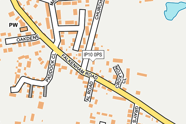 IP10 0PS map - OS OpenMap – Local (Ordnance Survey)